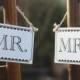 Mr And Mrs Wedding Sign 