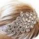 Wedding Crystal Headband, Wedding Veil, Bridal Veil, Hair Accessory , Wedding Headpiece ,Vintage Inspired, Bridal Hair Accessories