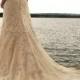 New Lace V Neck Ivory Watteau Bead Sheath Wedding Dress/ Prom Gown
