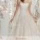 A-Line Sweetheart Lace-up Chapel Train Lace Sleeveless Wedding Dresses