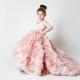 Stunning Pink Multilayer Organza Sleeveless Flower Girl Dress LR-C