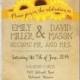 Rustic Sunflower Wedding Invitation Set