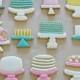 Cake Stand Decorated Cookies