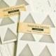 Large Triangle Stickers In Metallic Silver – 1-1/2 Inch