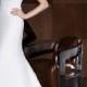 Elegant Mandarin High Waist Lace Up Wedding Dress