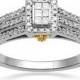 FINE JEWELRY 1/3 CT. T.W. Diamond Sterling Silver Bridal Ring