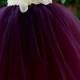Flower Girl Dress Eggplant ,Plum Ivory Tutu Dress, Baby Tutu Dress, Toddler Tutu Dress, Wedding, Birthday