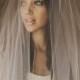 Ombre Hand Dyed Blush Pink Bridal Veil ( Cathedral, Blusher, Double Tier, Elbow, Finger Tip ) By Ouma