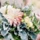Dahlia And Dusty Miller Bouquet
