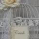 Romantic Birdcage Wedding Cardholder / Birdcage Card Box / White Birdcage Wedding Card Holder