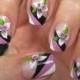 Nail Art: Tricolor French With Flower