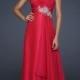 A-line Sweetheart Floor-length Natural Chiffon Prom Dresses