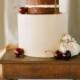 Naked Fall Wedding Cake