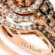 Le Vian Bridal Set, Chocolate Diamond (1-3/4 ct. t.w.) and White Diamond (1/2 ct. t.w.) Ring Set in 14k Rose Gold