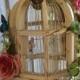 Wedding Birdcage White Wood, Card Holder, Money Holder, Garden Wedding Theme OOAK