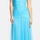 ML Monique Lhuillier Bridesmaids Shirred One-Shoulder Tulle Gown (Nordstrom Exclusive)