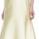 Kay Unger New York Lace Sleeve & Back Mermaid Gown, Butter