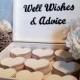 Customized Large Wedding Guest Book Box Alternative Shabby Chic Rustic Advice For Bride & Groom Well Wishes Wooden Hearts Favors