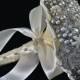 FULL PRICE (not A Deposit) MEDIUM Pearl Brooch Bouquet - By Blue Petyl - Bridal Bouquet - Wedding Bouquet