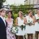 A Floral Wedding Gown For A Rustic Style, Summer Garden Party Feast In Italy