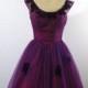 Reserved Vintage 1950s Sweeping Lilac Party Prom Dress