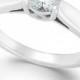 Certified Diamond Solitaire Engagement Ring in 14k White Gold (3/4 ct. t.w.)