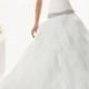 Beautiful V neck Sheath Tulle Court train Wedding Dress Online