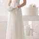 Sheer Bateau Brush Train Tulle Cheap Wedding Dress UK