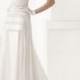 Cheap Chiffon Embroidery Sleeveless Button Back Dress for Wedding