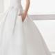 Vintage Ball Gown Satin Bowknot Wedding Dress with Lace Wrap
