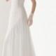 Tulle Sheer Appliques Button Back Sweep Train Wedding Dress UK