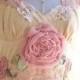 Reserved Listing - Vintage Lace & Rose Blossom Dress