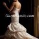 Trumpet/Mermaid Strapless Court Train Tiered Applique Taffeta Wedding Dress 2014