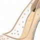 Christian Louboutin Follies Crystal Mesh Red Sole Pump, Silver/Nude