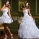 Cheap Mother of the Bride Dress - Discount Gowns a Line Ruffles Organza Cheap Wedding Dresses Online with $137.07/Piece 