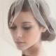 Double Layer Tulle Blusher Veil, Tulle Veil, Birdcage Veil, Wedding Veil, Bridal Veil - Chloe MADE TO ORDER- Style 7313