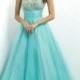 A-line/Princess Sleeveless Bateau Floor-length Chiffon Lace Evening Dress - Formal Dresses