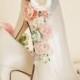 Whimsical Woodland Blush Flower Bridal Shoes, Whimsical Wedding Shoes