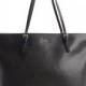 Authentic FURLA Onyx Leather Logo Stamp top Handle Tote
