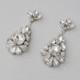 Wedding Earrings - Chandelier Bridal Earrings, Vintage Style, Crystal Rhinestone Earrings, Dangle Earrings, Bridal Jewelry - DEIRDRA
