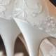 Farfalla 110mm Heel In Ivory Tulle Lace