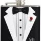 Wedding Tuxedo-Grooms Hip Flasks