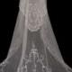 Exquisite Antique 1910 Edwardian TAMBOUR LACE Wedding Veil