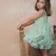 Toddler Girl Dress Couture Mint Green Flower Girl Dress