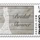 Beautiful Rustic Bridal Shower Stamp