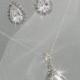 Crystal Bridal Set. Bridesmaids Jewelry Set, Crystal Pendant And Earrings, Wedding Jewellery, Ariel Bridal Jewelry SET