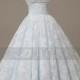 A-line Baby Blue Lace Wedding Gown Quinceanera Gown 2014 Fashion