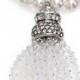 Oscar de la Renta Bridal Pearl Pavé Tassel Pendant Necklace