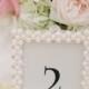 Pearl Frame Table Number