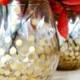 DIY Gold Polka Dot Vases